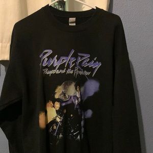 Purple Rain Oversized Crewneck
